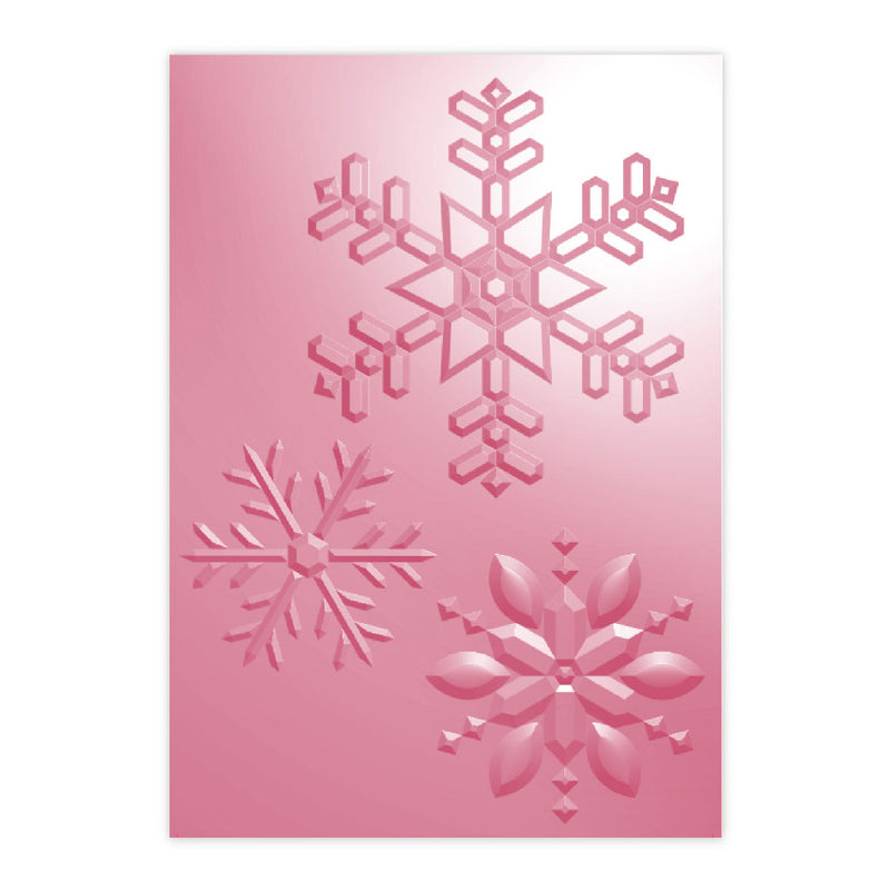 Chloe's Creative Cards 5x7 3D Embossing Folder & Metal Die Set - Cryst ...