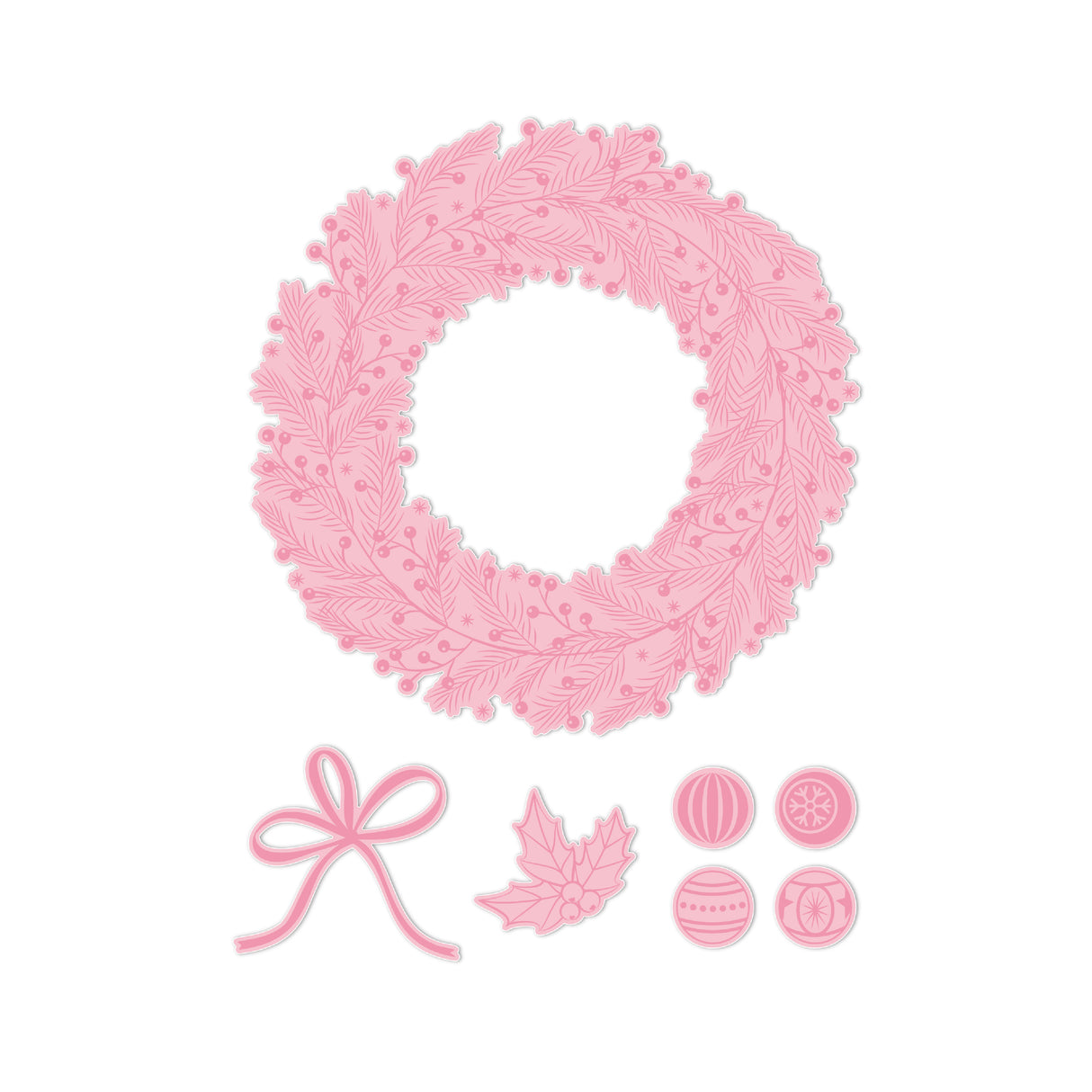 Chloe's Creative Cards Die & Stamp - Gilded Wreath