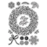 Chloe's Creative Cards Die & Stamp - Gilded Wreath