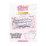 Chloe's Creative Cards Die & Stamp - Baby Collection Sentiment Grandchild