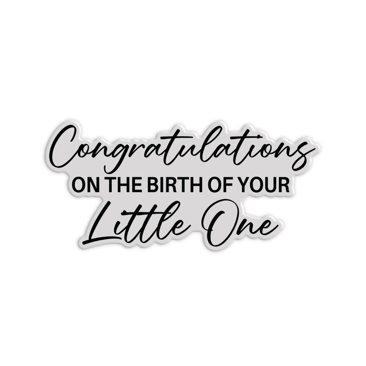 Chloe's Creative Cards Die & Stamp - Baby Collection Sentiment Little One