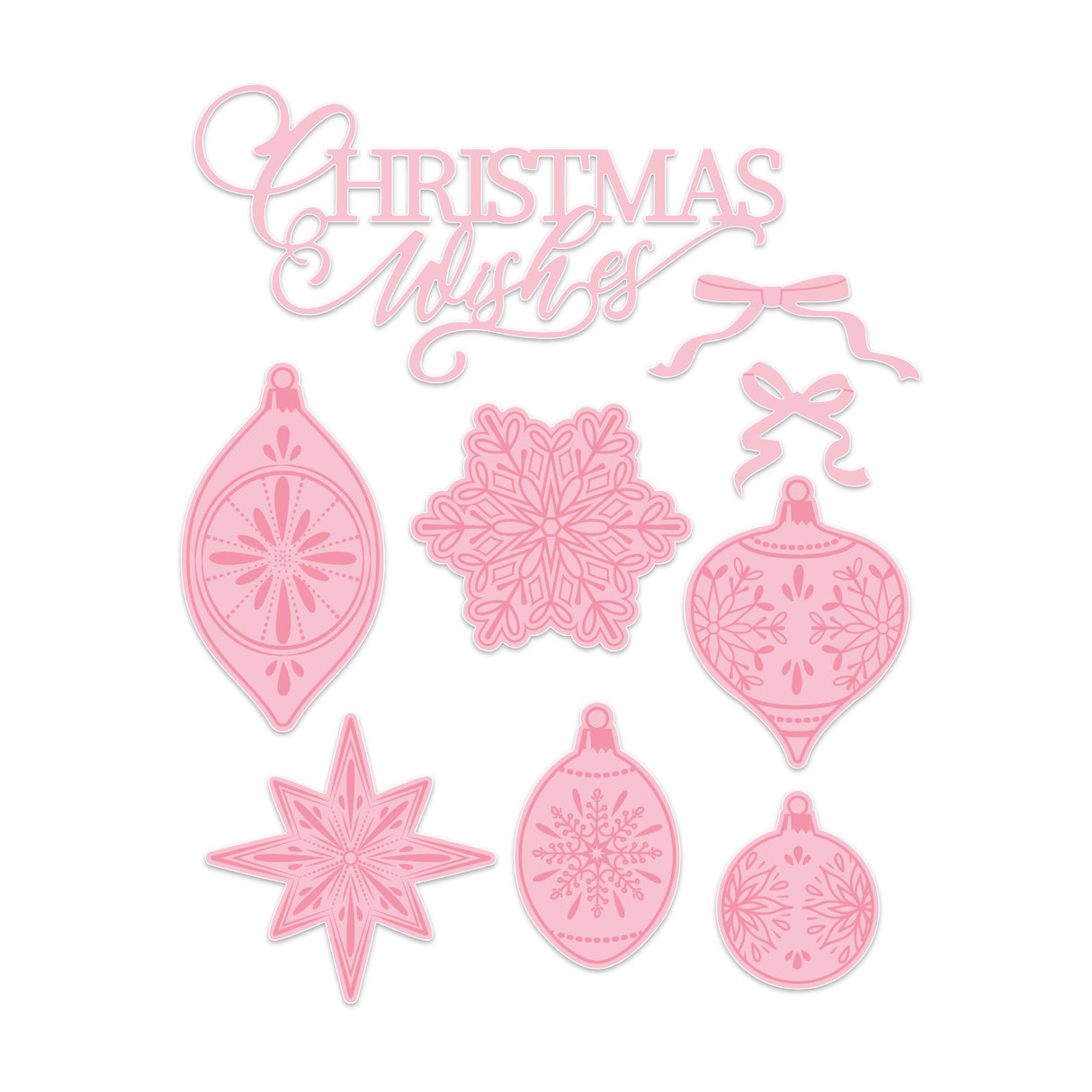 Chloe's Creative Cards Die & Stamp - Gilded Baubles