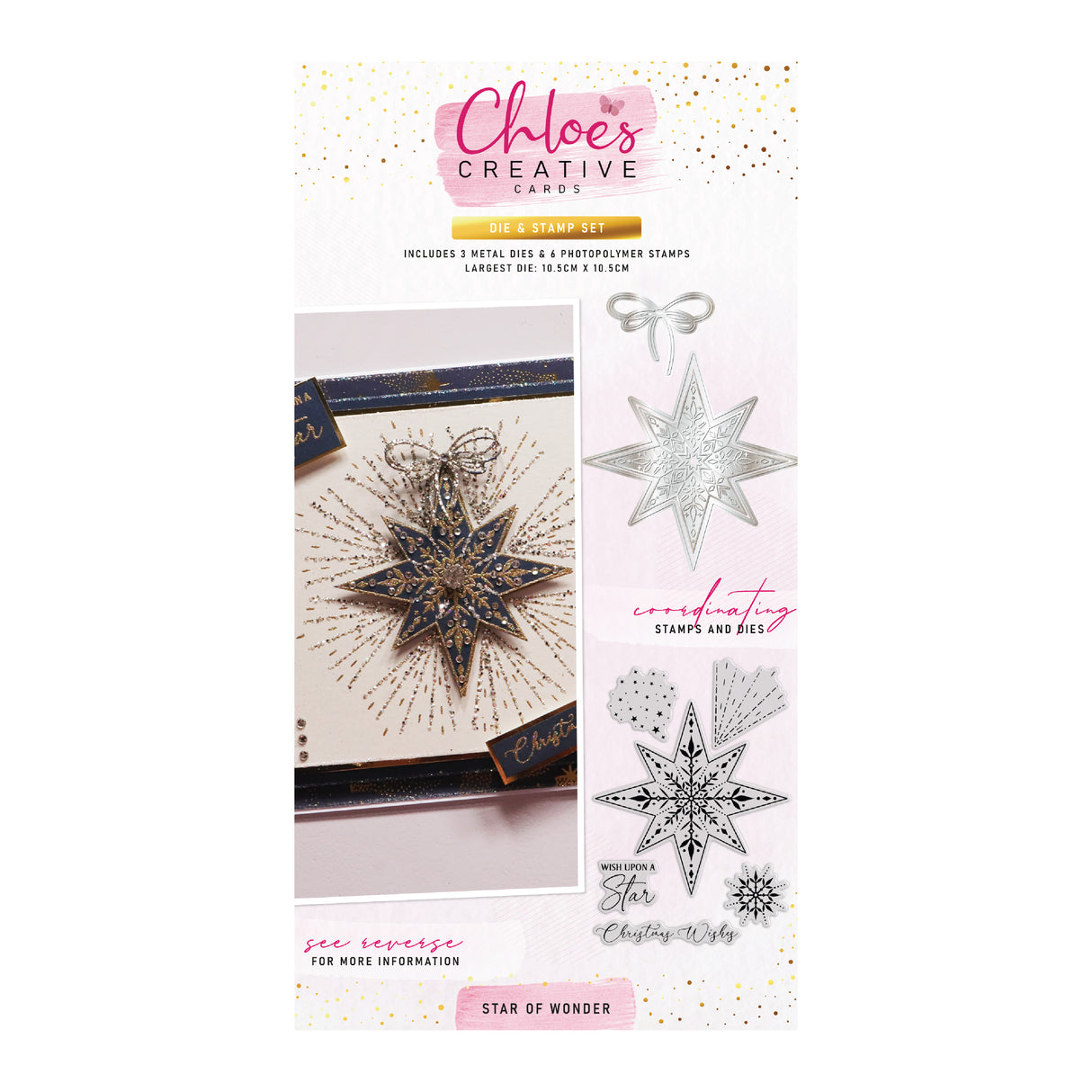 Chloe's Creative Cards Die & Stamp - Star of Wonder
