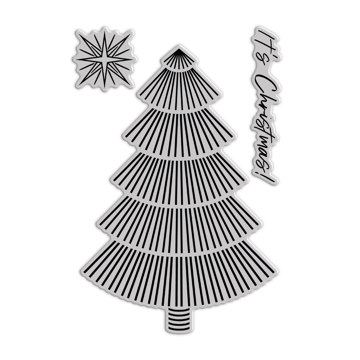 Chloe's Creative Cards Die & Stamp - Starlit Christmas Tree