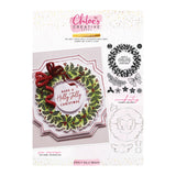 Chloe's Creative Cards Die & Stamp - Starlit Holly Wreath