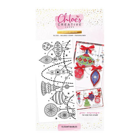 Chloes Creative Cards Photopolymer Stamp Set (DL) - Elegant Baubles