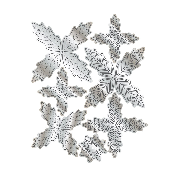 Chloes Creative Cards Metal Die Set - Elegant Poinsettia