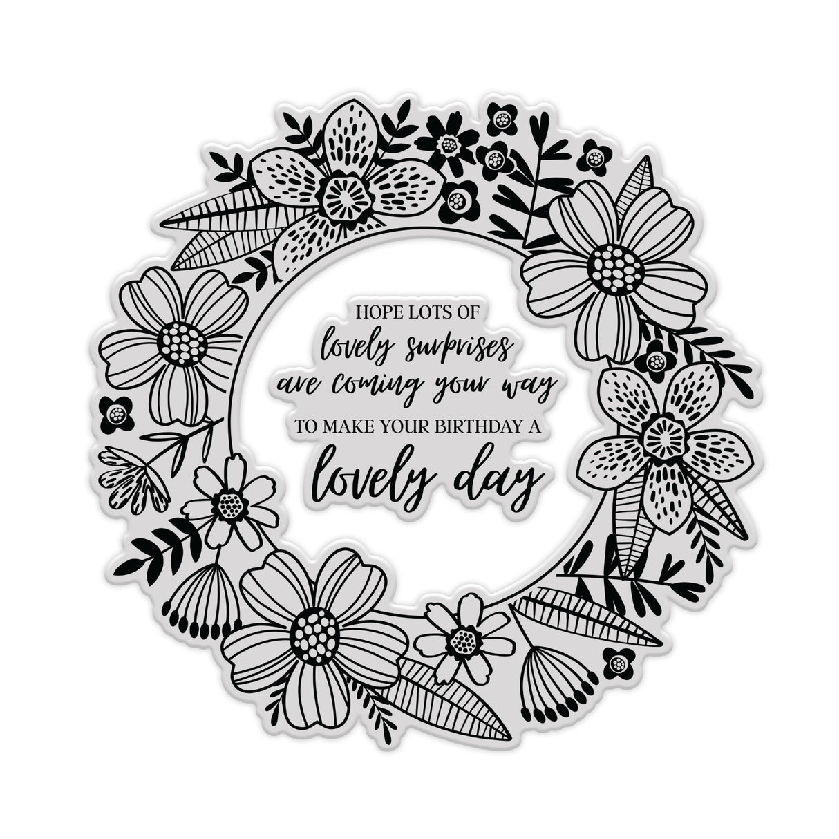 Chloes Creative Cards Die & Stamp Set - Fabulous Floral Frame