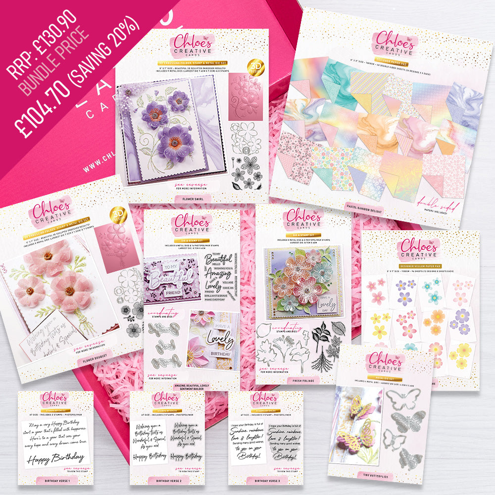 Collection de cartes créatives de Chloé pour créer des fleurs - J'AI BESOIN DE TOUT