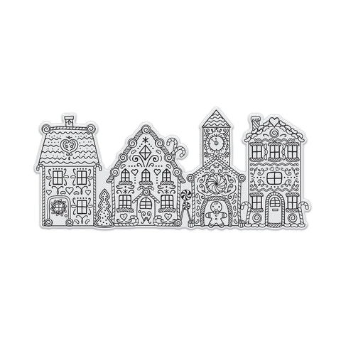 Chloes Creative Cards Photopolymer Stamp Set (DL) - Gingerbread Street