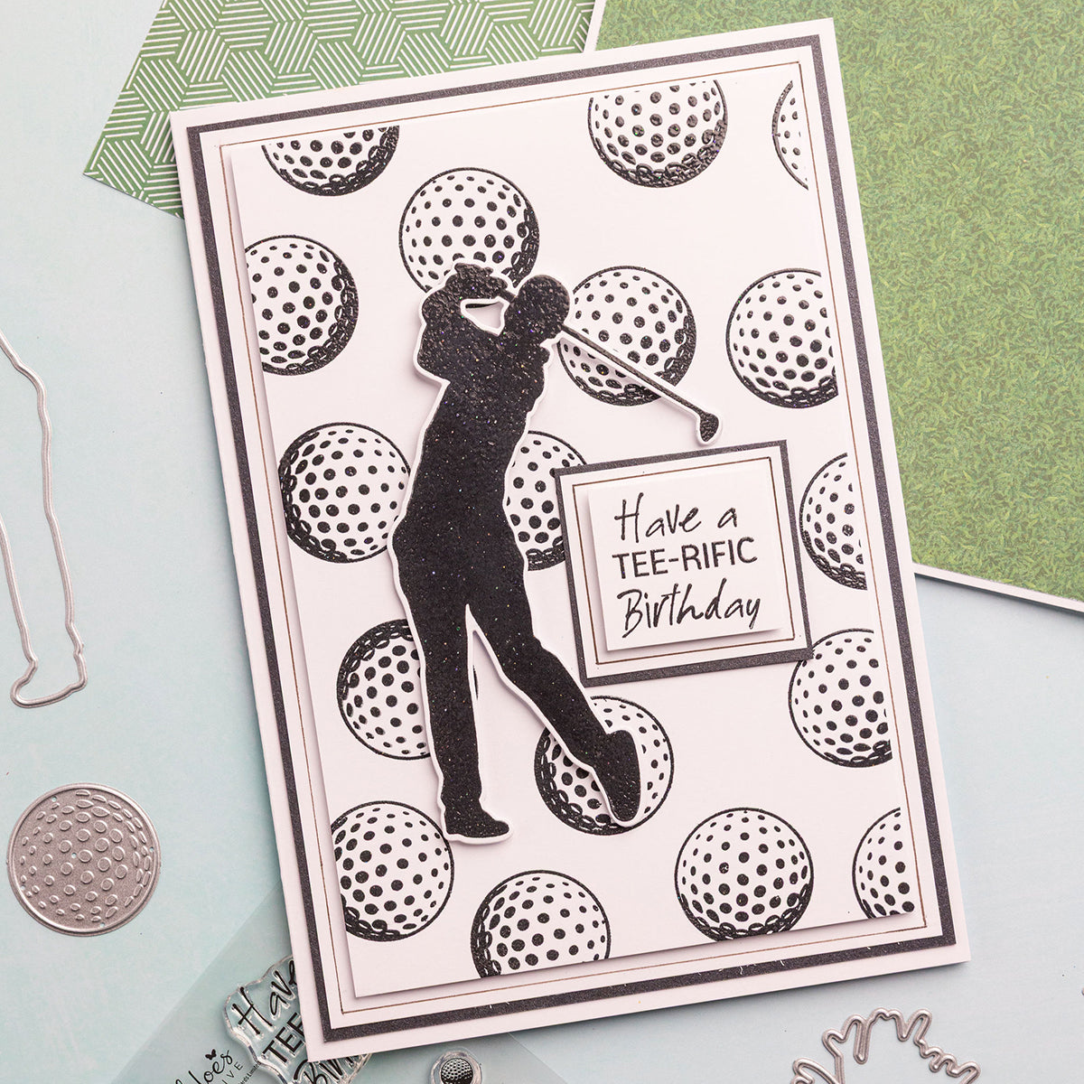 Chloe's Creative Cards Die & Stamp - Golf