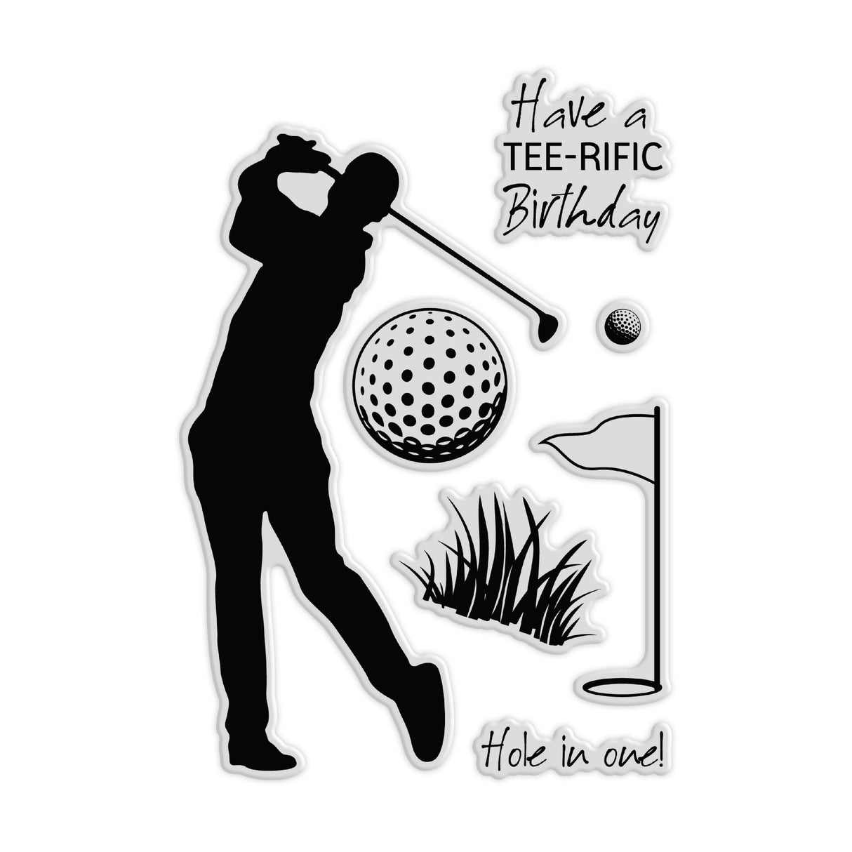 Chloe's Creative Cards Die & Stamp - Golf