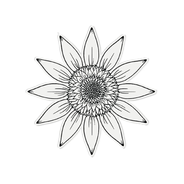 SAMPLE SALE - Grande Sunflower - Stamp only
