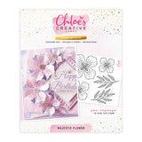 Chloe's Creative Cards Photopolymer Stamp Set (Square) - Majestic Flower