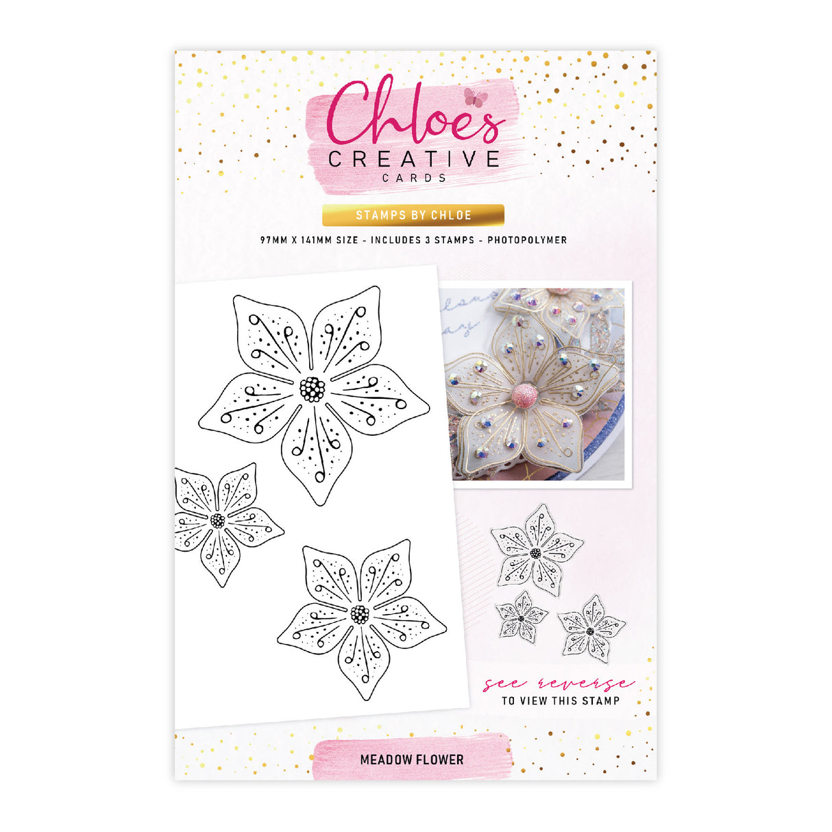 Chloes Creative Cards Photopolymer Stamp Set (A6) - Meadow Flower