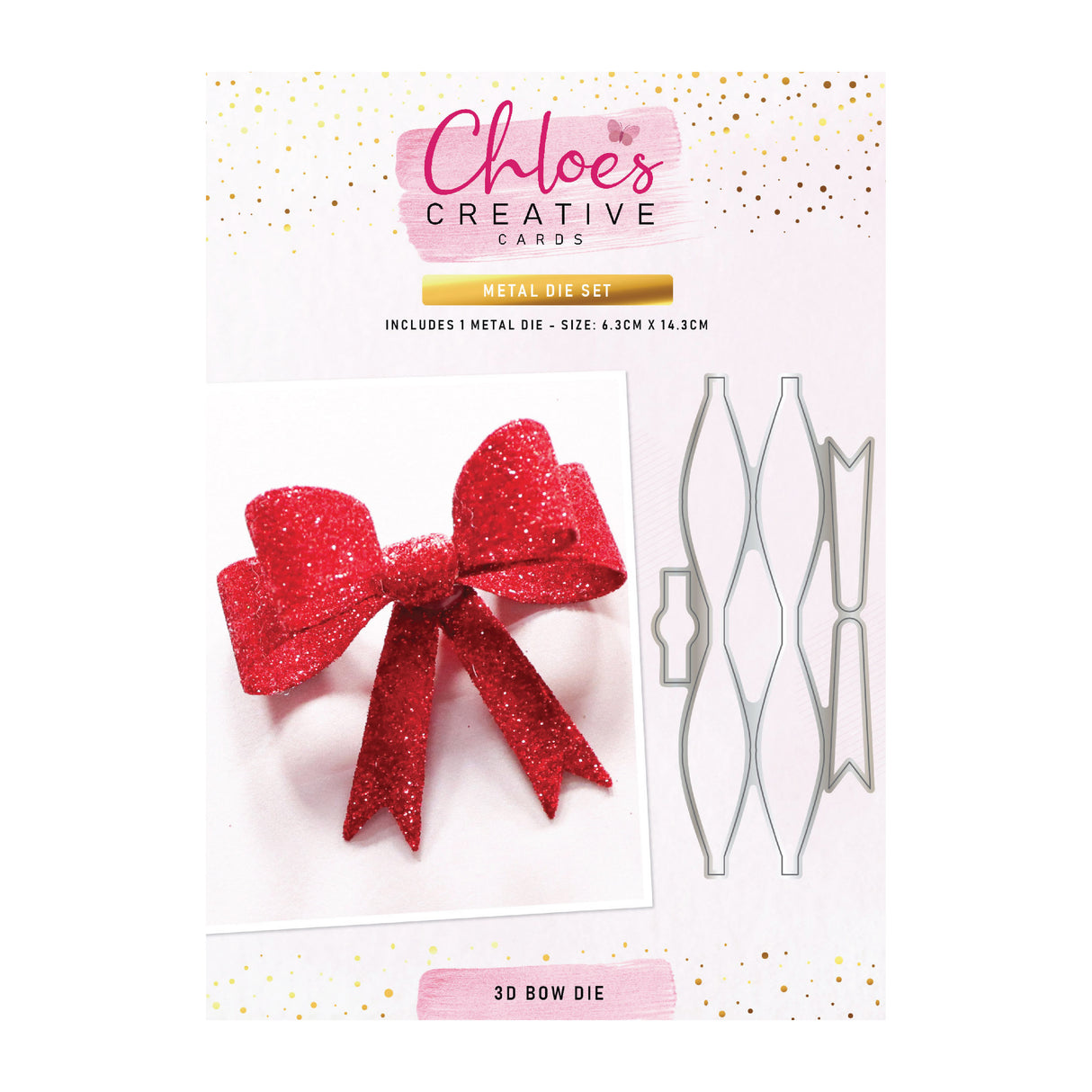 Chloe's Creative Cards Metal Die Set – 3D Bow