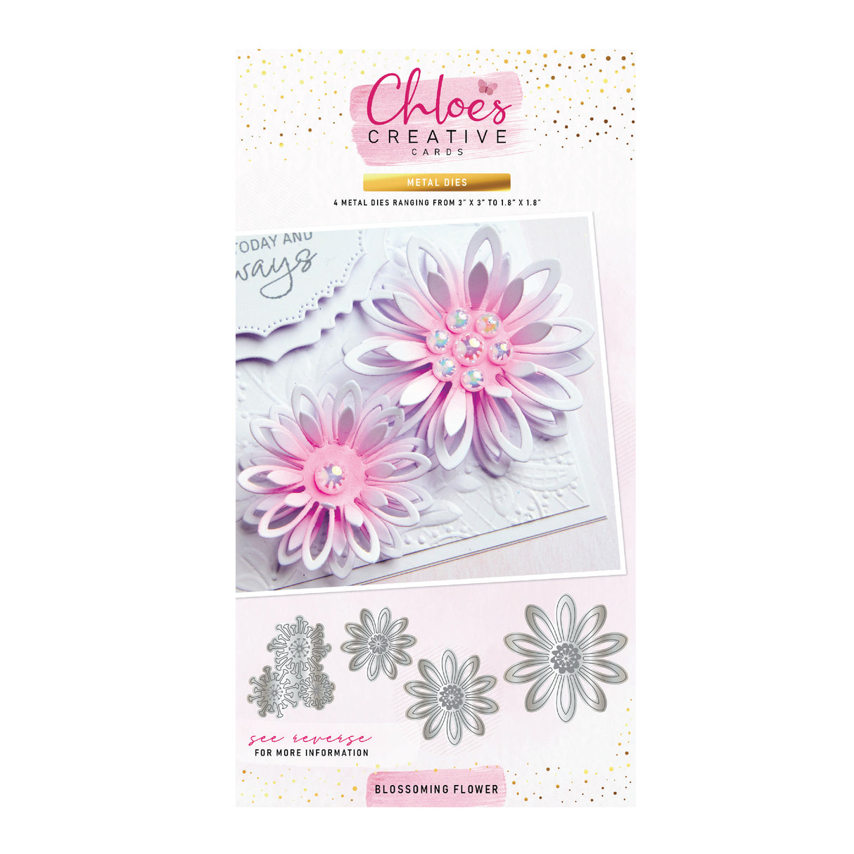 Chloes Creative Cards Metal Die Set –  Blossoming Flower