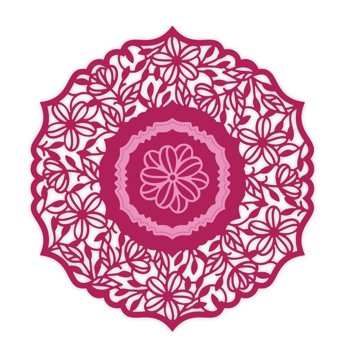 Chloe's Creative Cards Metal Die Set - 6x6 Exquisite Lace Circle