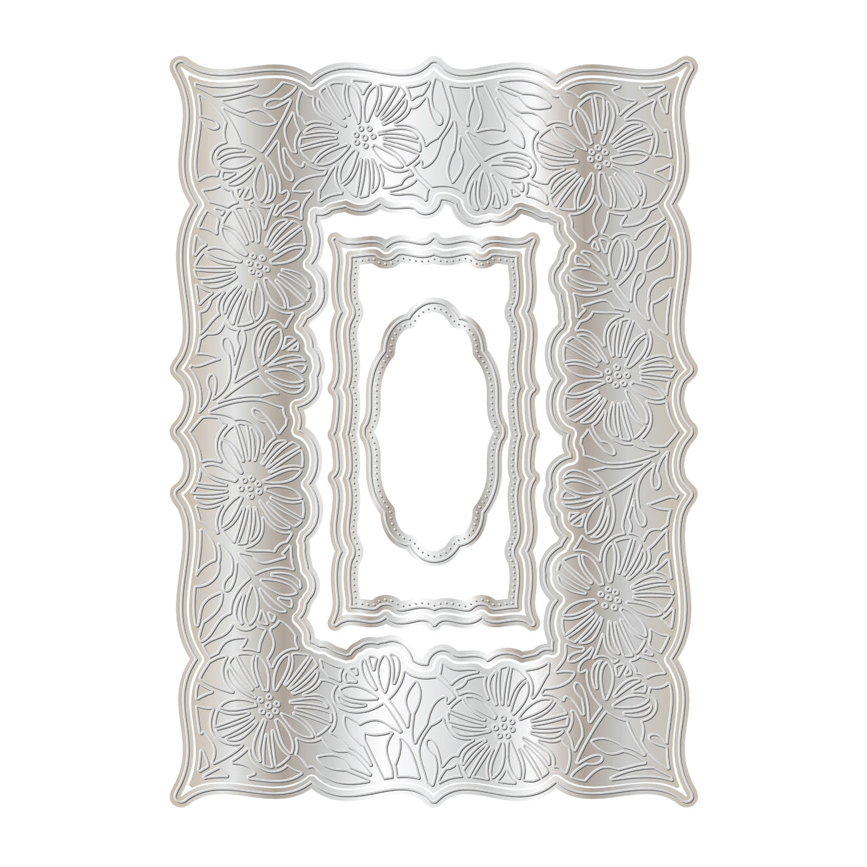 Chloe's Creative Cards Metal Die Set - 5x7 Exquisite Lace Rectangle