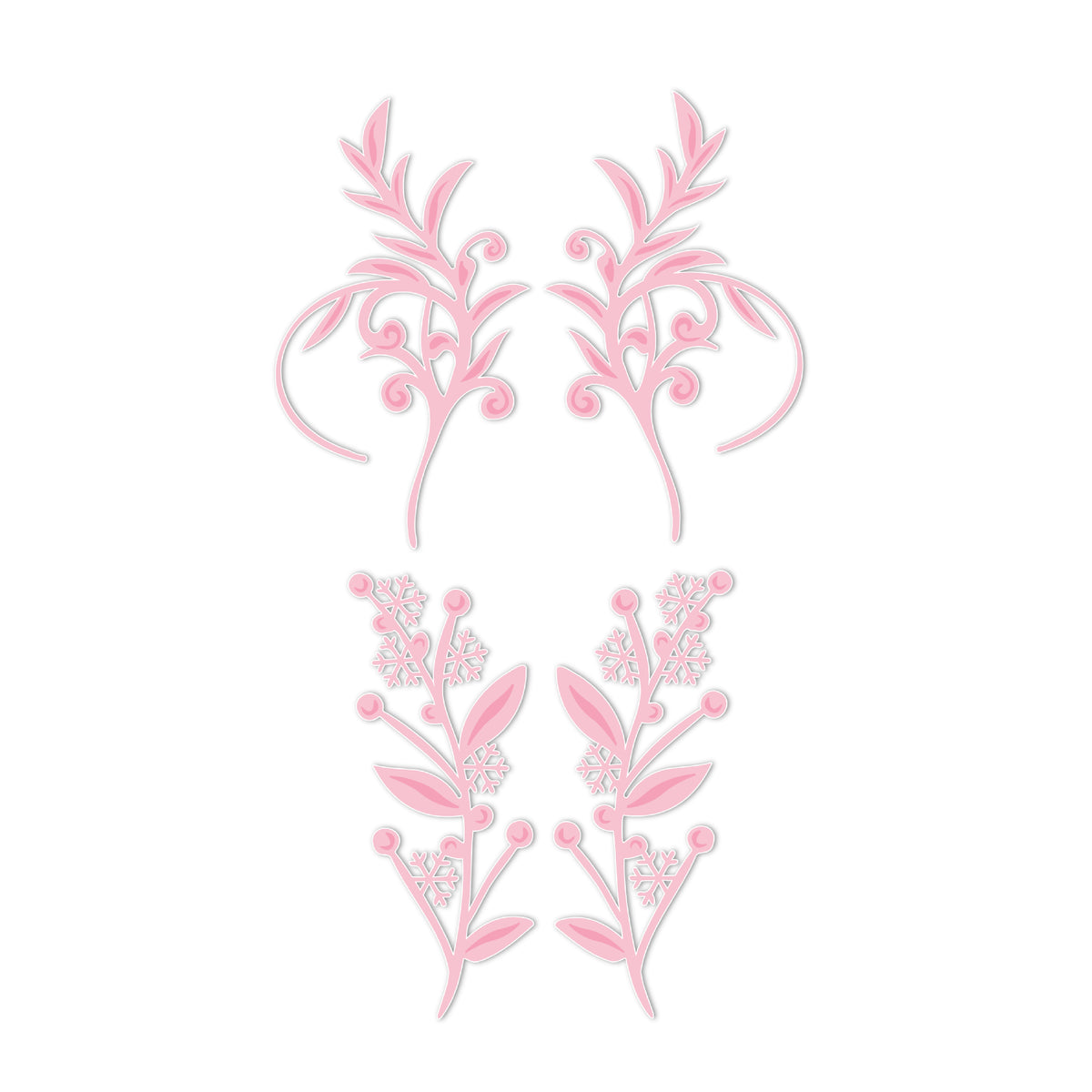 Chloe's Creative Cards Metal Die Set – Festive Fronds