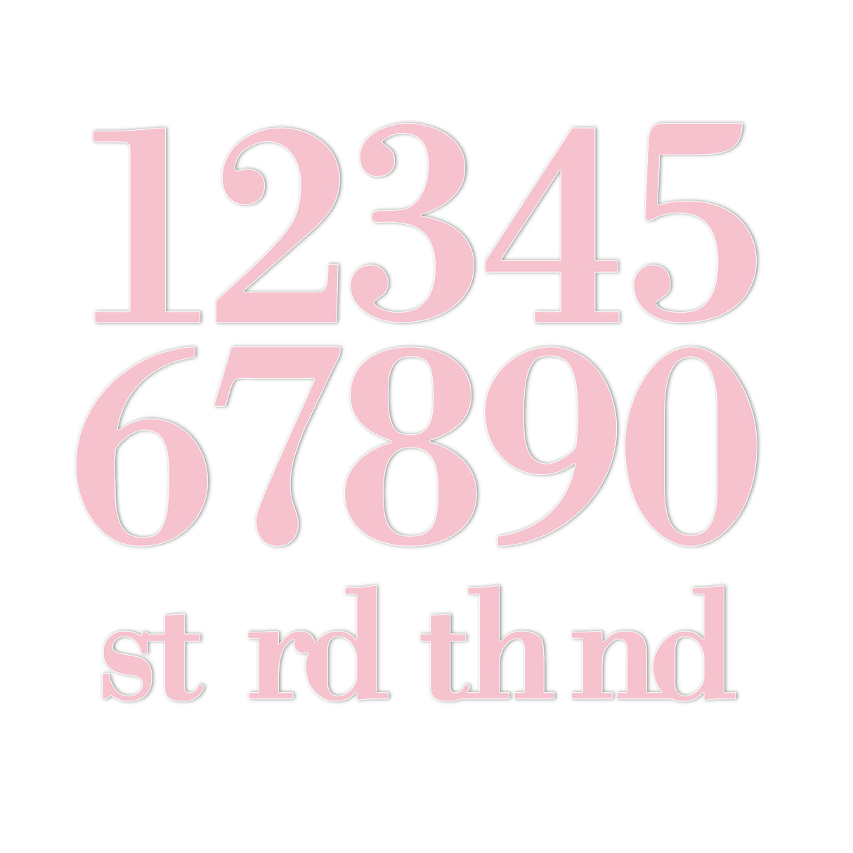 Chloe's Creative Cards Metal Die Set - Large Numbers