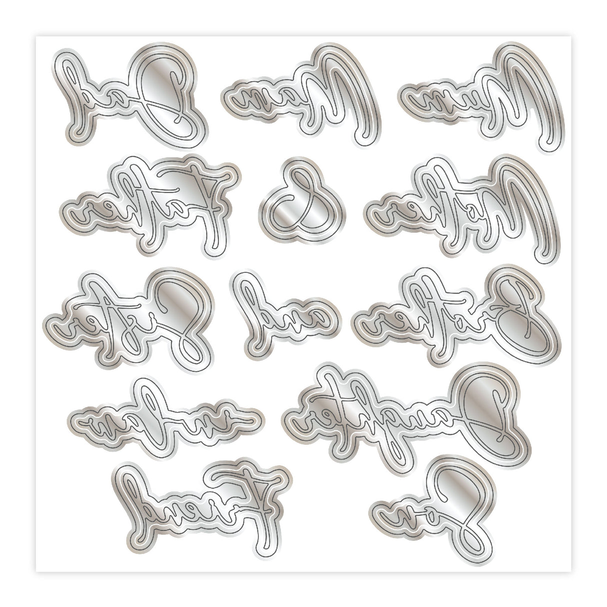 Chloes Creative Cards Metal Die Set - Relatives 1