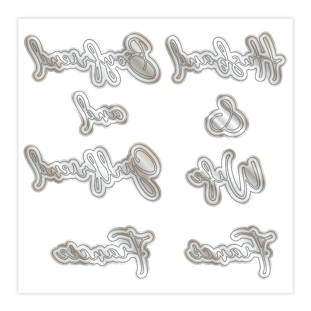 Chloes Creative Cards Metal Die Set - Relatives 4