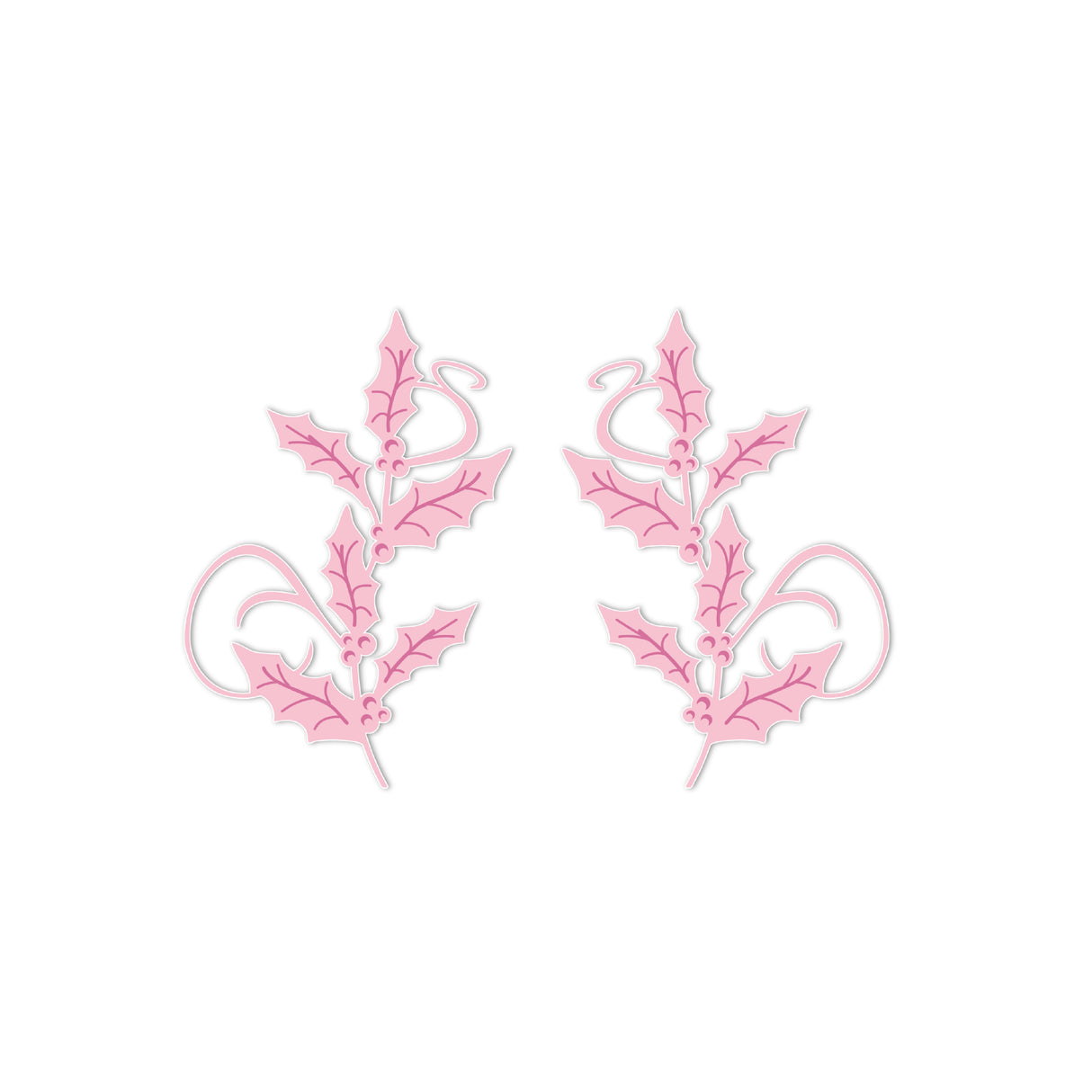 Chloe's Creative Cards Metal Die Set – Swirly Holly