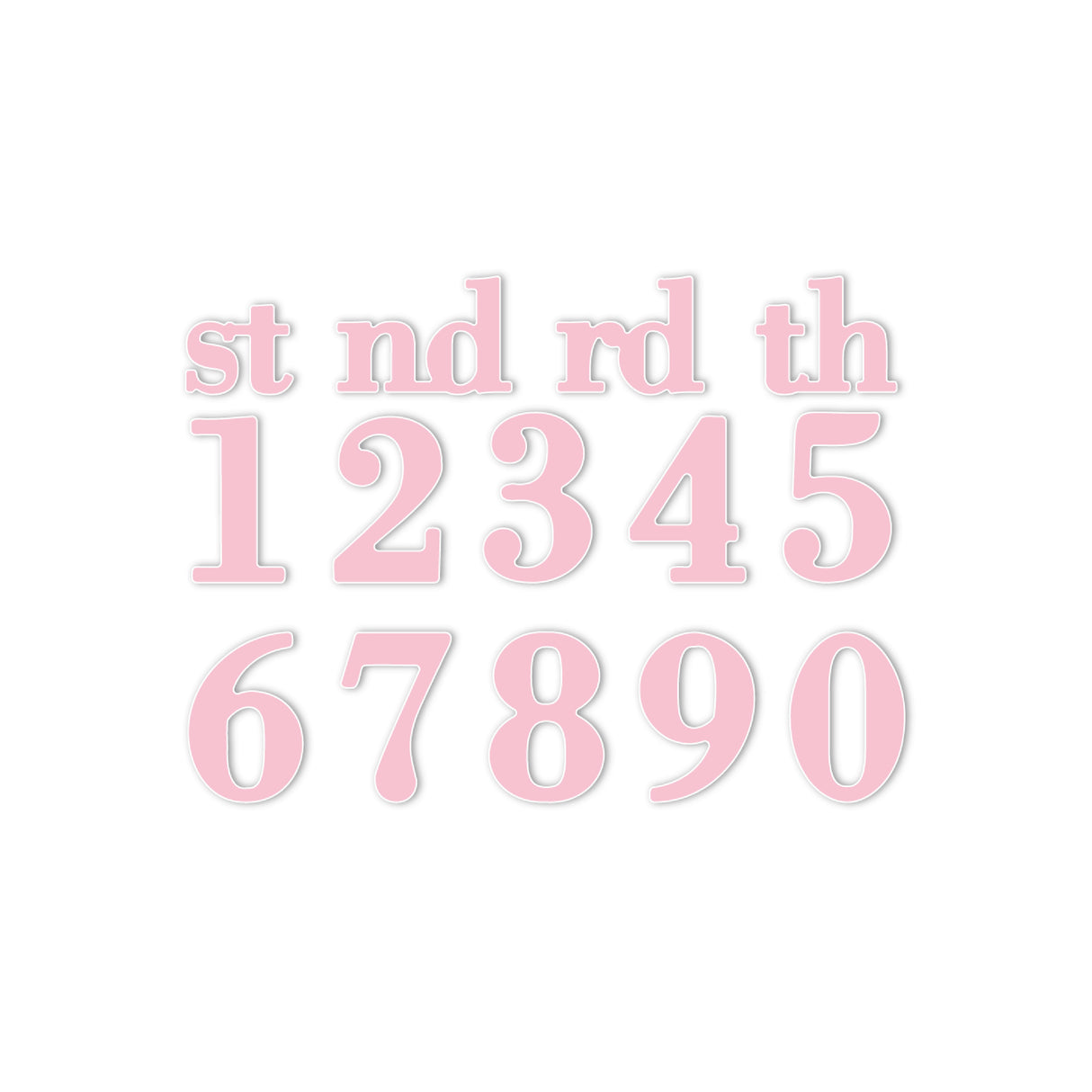 Chloe's Creative Cards Metal Die Set - Small Numbers