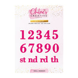Chloe's Creative Cards Metal Die Set - Small Numbers