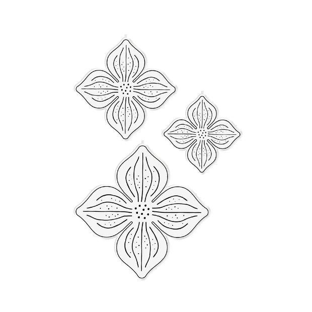 Chloes Creative Cards Mystical Flower A6 Clear Stamp