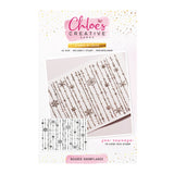 Chloe's Creative Cards Photopolymer Stamp Set (A6) - Beaded Snowflake Background
