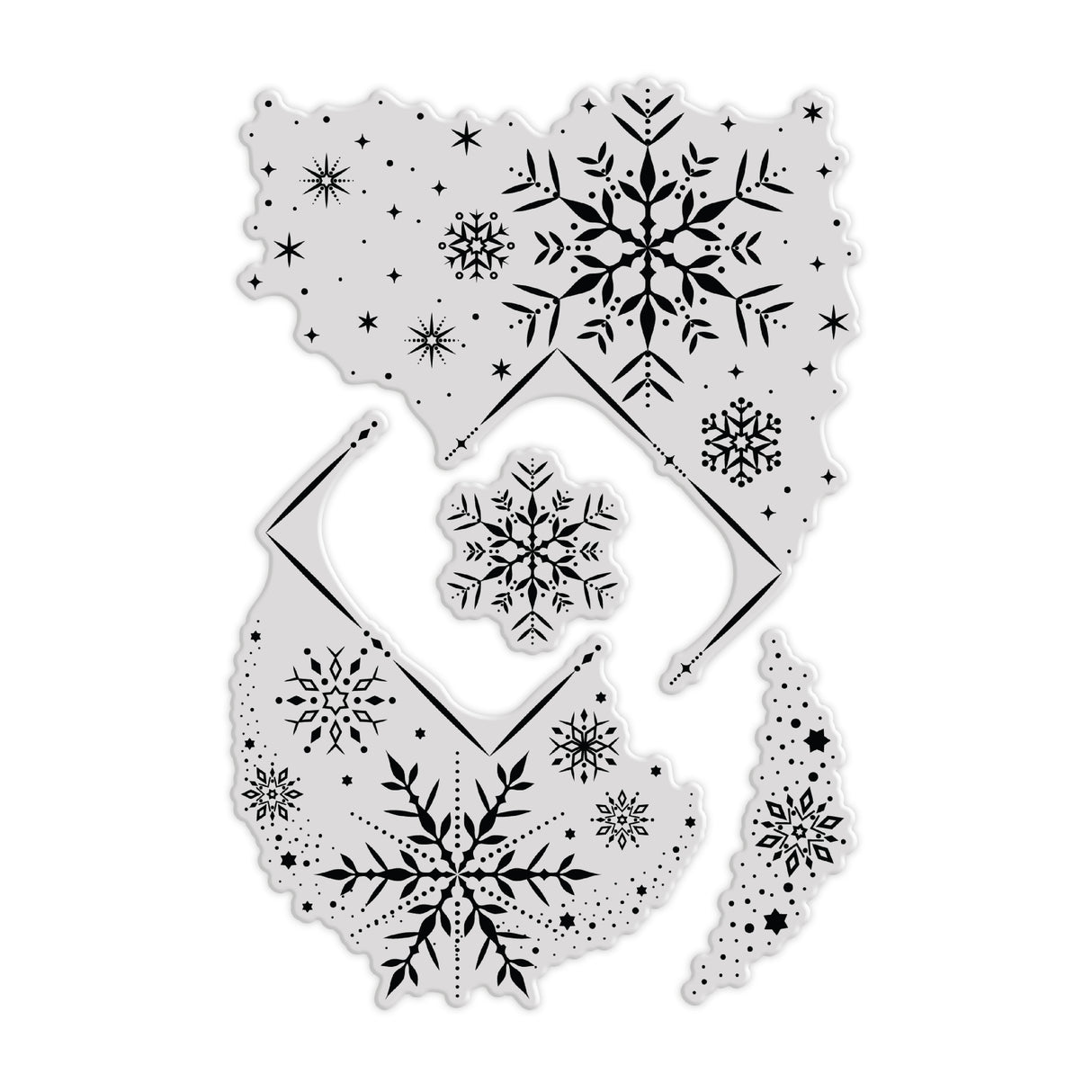 Chloe's Creative Cards Photopolymer Stamp Set (A6) - Snowflake Trails