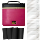 Chloes Creative Cards Raspberry Pink Luxury Storage Binder Bundle