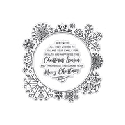 Chloes Creative Cards Die & Stamp Set - Snowflake Flurry Frame