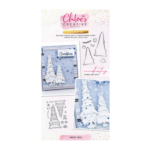 Chloes Creative Cards Die & Stamp Set - Snowy Tree