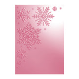 Chloe's Creative Cards 5x7 3D Embossing Folder & Metal Die Set - Sparkling Snowflakes