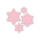 Chloe's Creative Cards 5x7 3D Embossing Folder & Metal Die Set - Sparkling Snowflakes