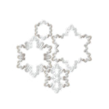 Chloe's Creative Cards 5x7 3D Embossing Folder & Metal Die Set - Sparkling Snowflakes