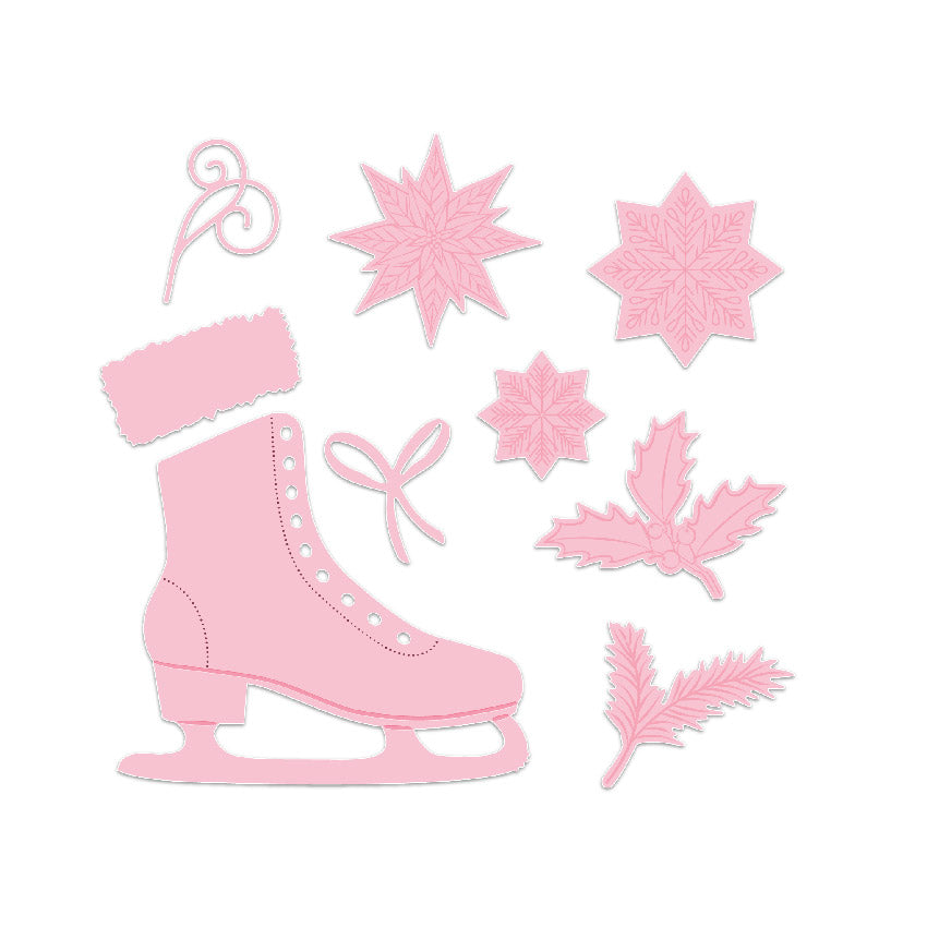 Cartes créatives Chloé - Patin à glace au pays des merveilles hivernales