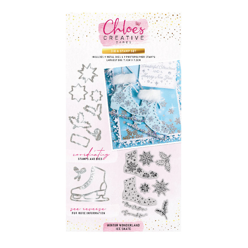 Cartes créatives Chloé - Patin à glace au pays des merveilles hivernales