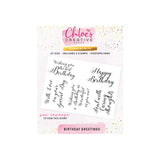 Chloe's Creative Cards Photopolymer Stamp Set (A7) - Birthday Greetings