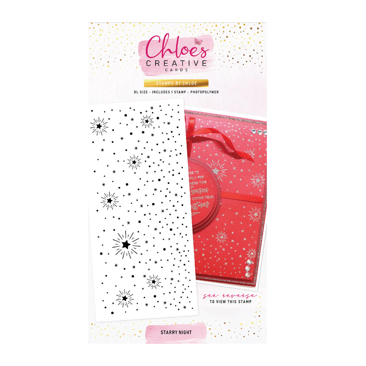 Chloes Creative Cards Photopolymer Stamp Set (DL) - Starry Night