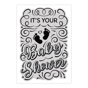 Chloes Creative Cards Photopolymer Stamp Set (A6) - Statement Sentiments Baby Shower