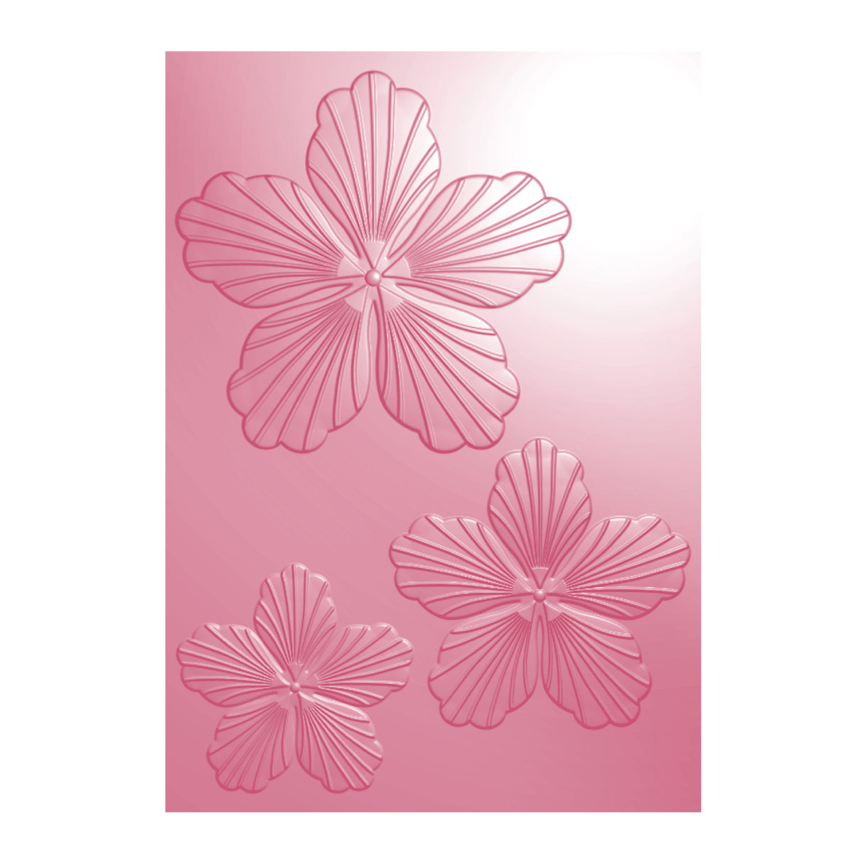Chloe's Creative Cards 5x7 3D Embossing Folder & Metal Die Set - Winter Bloom Flower