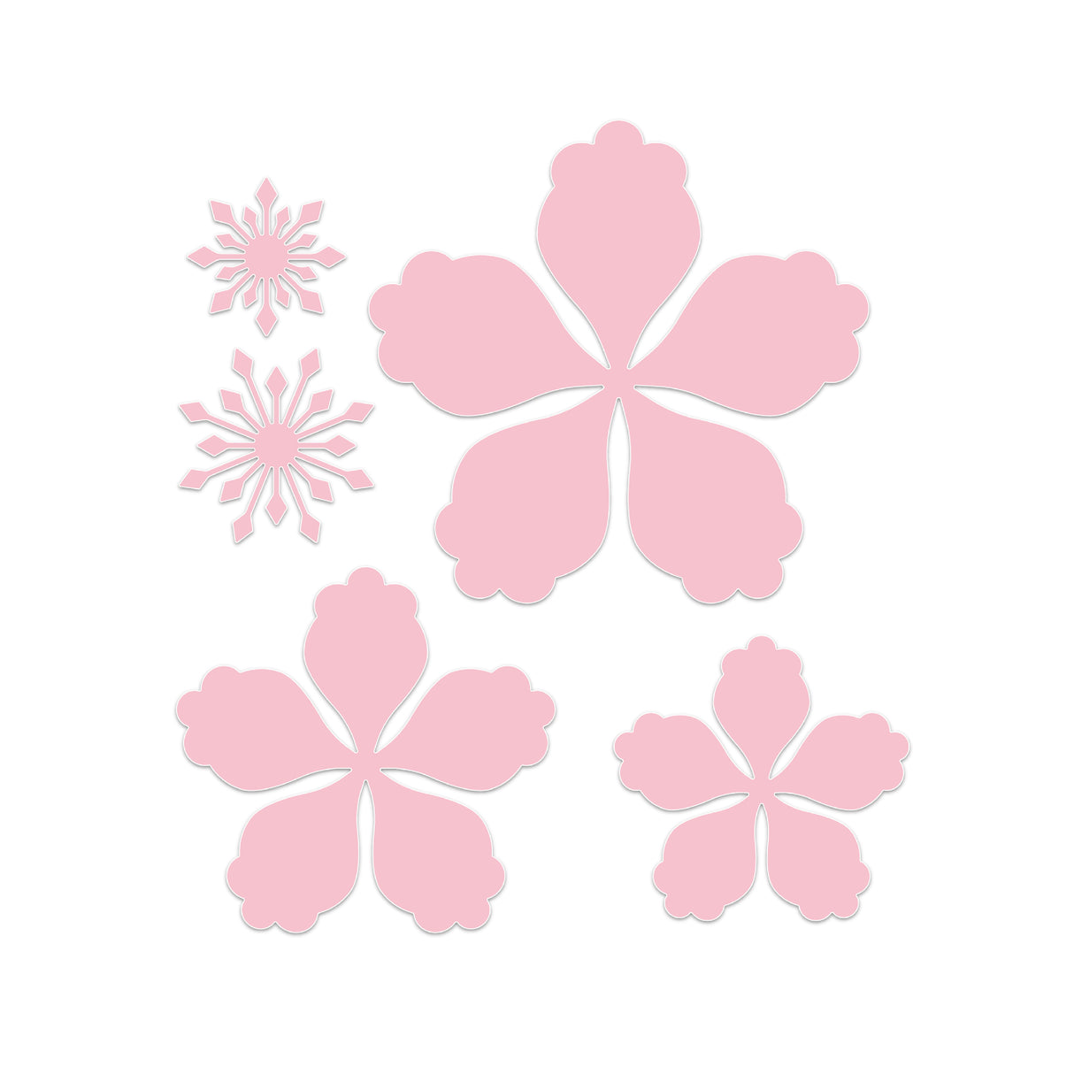 Chloe's Creative Cards 5x7 3D Embossing Folder & Metal Die Set - Winter Bloom Flower