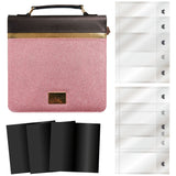 Chloes Creative Cards Pink Glitter Luxury Storage Binder Bundle