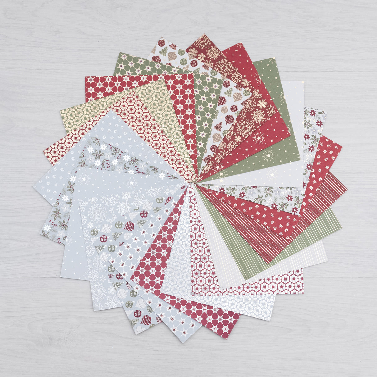 Bloc de papier métallisé Chloes Creative Cards (8 x 8) - Noël élégant