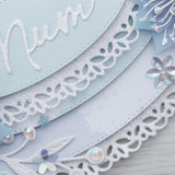 Ensemble de matrices en métal Chloes Creative Cards - Ovale décoratif 5x7