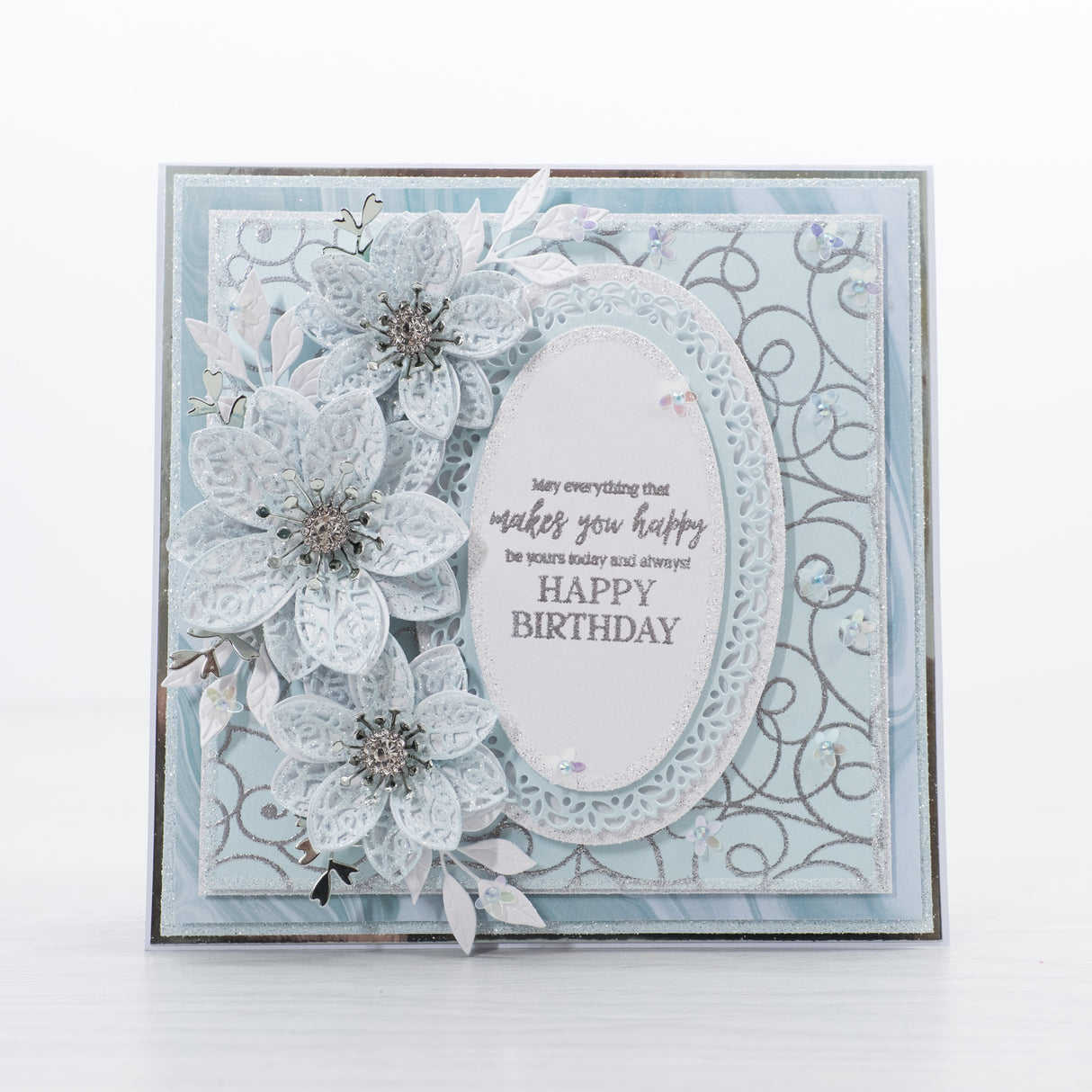 Chloes Creative Cards Photopolymer Stamp Set (DL) - Delicate Swirl Background